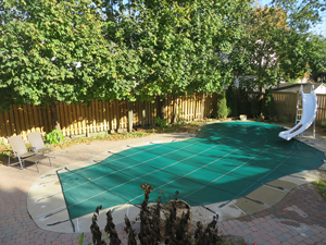 Ouverture et fermeture de piscine creusée